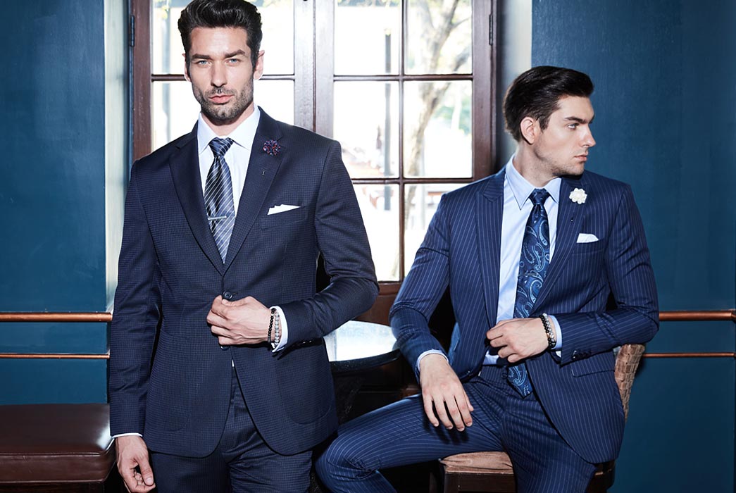 Men's Blue Suits Online - Hockerty